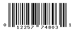 UPC barcode number 012257748031