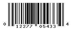 UPC barcode number 012277054334