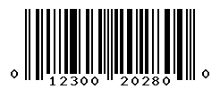 upc 012300202800 barcode image