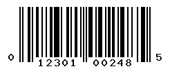 upc 012301002485 barcode image