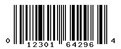 upc 012301642964 barcode image