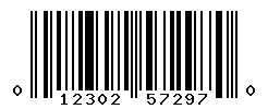 UPC barcode number 012302572970