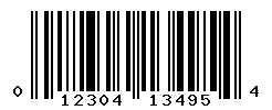upc 012304134954 barcode image