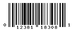 UPC barcode number 012381183081