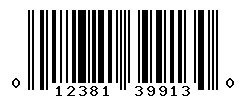 UPC barcode number 012381399130