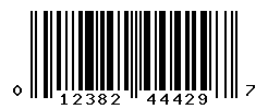 UPC barcode number 012382444297