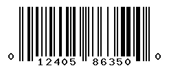 UPC barcode 012405863500