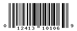 UPC barcode 012413101069