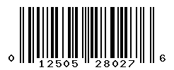 UPC barcode number 012505280276