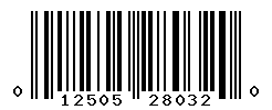 UPC barcode number 012505280320