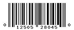 UPC barcode number 012505280450