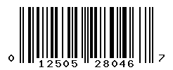 UPC barcode number 012505280467
