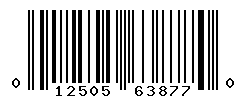 UPC barcode number 012505638770