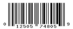 UPC barcode 012505748059