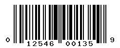 upc 012546001359 barcode image