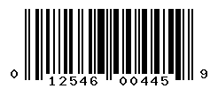 UPC barcode number 012546004459