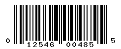 UPC barcode number 012546004855
