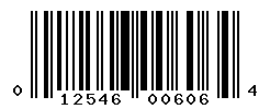 UPC barcode number 012546006064