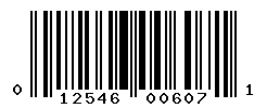 UPC barcode number 012546006071