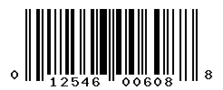 UPC barcode number 012546006088