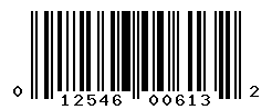 UPC barcode number 012546006132