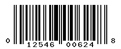 UPC barcode number 012546006248