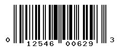 UPC barcode number 012546006293