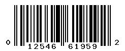 UPC barcode number 012546619592