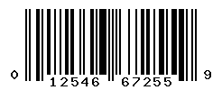 UPC barcode number 012546672559