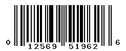 UPC barcode number 012569519626