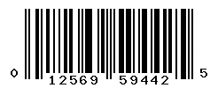 UPC barcode 012569594425