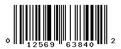UPC barcode number 012569638402