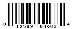 UPC barcode 012569640634