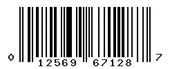 UPC 012569671287 barcode image