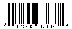 UPC barcode 012569671362