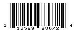 UPC barcode number 012569686724