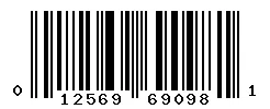 UPC barcode 012569690981