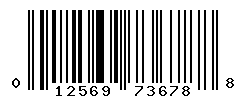 UPC barcode number 012569736788