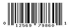UPC barcode 012569798601