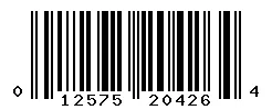 UPC 012575204264 barcode image