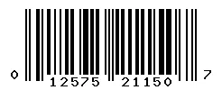 UPC barcode 012575211507