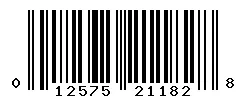 UPC barcode 012575211828