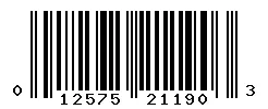 UPC barcode 012575211903