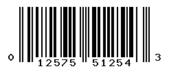 UPC barcode number 012575512543