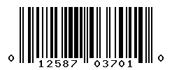 UPC barcode number 012587037010