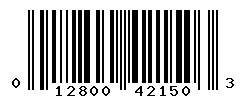 UPC barcode number 012800421503
