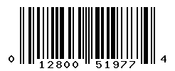 UPC barcode number 012800519774