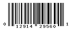 UPC barcode 012914295601