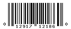 UPC barcode number 012917121860