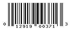 upc 012919003713 barcode image